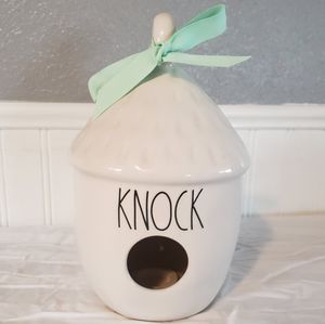 NWT Rae Dunn "Knock" Bird House